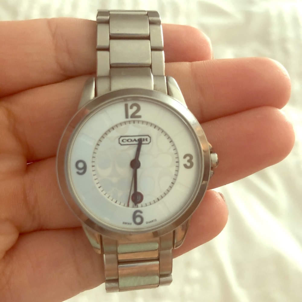 Silver Coach Swiss Quarts watch